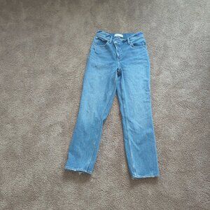 Abercrombie & Fitch 90s Straight Ultra High Rise Curve Love Cross Waist Jean 27S